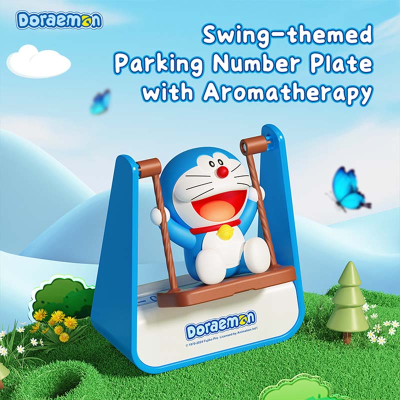 Rock - Doraemon Swing Aromatherapy Parking Number Plate 1 doraemon swing aromatherapy parking number plate 01